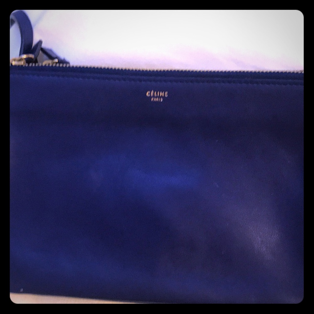 Blue Celine crossbody bag. Lightly used. Like new